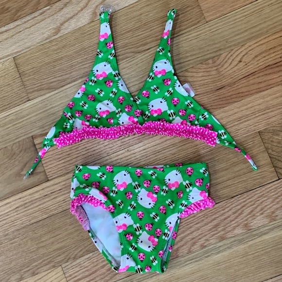 Hello Kitty Other - CUTE Hello Kitty Bumblebee Ladybug Ruffle Bikini